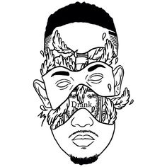 236x236 Rappers Drawing Rapper Illustrations Sticker Insp