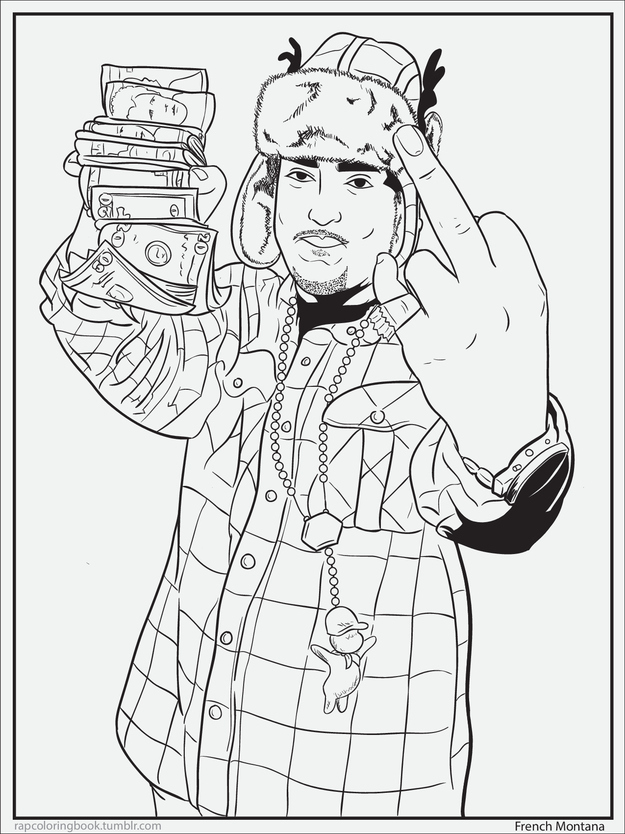 625x834 7 Delightful Pages From A Rap Coloring Book