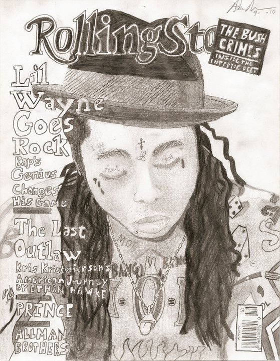 559x720 Lil Wayne Rolling Stone Cover Drawing Click, View, Learn