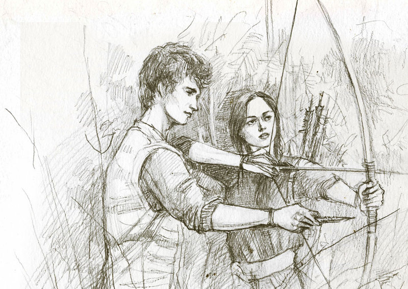 800x567 Gale And Katniss By Kakao Bean