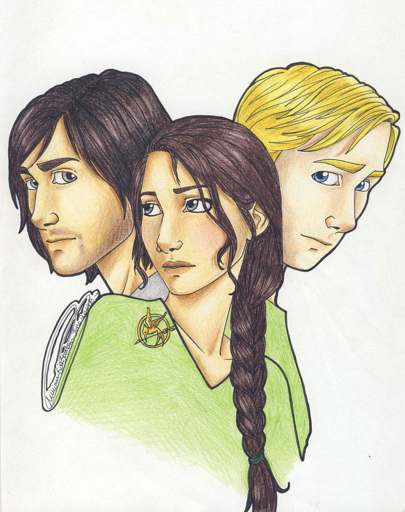 795x1004 Katniss And Gale Drawing