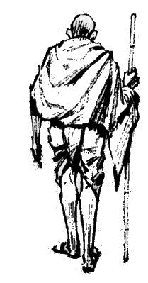 209x399 Sketches Of Mahatma Gandhi My World My Blog