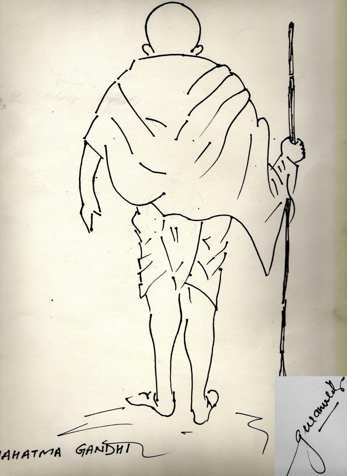 Gandhi Pencil Drawing at GetDrawings Free download