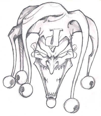 400x461 Drawn Skull Joker
