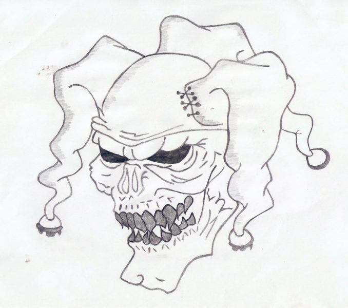 678x600 Cool Clown Drawings Cool Clown Drawing