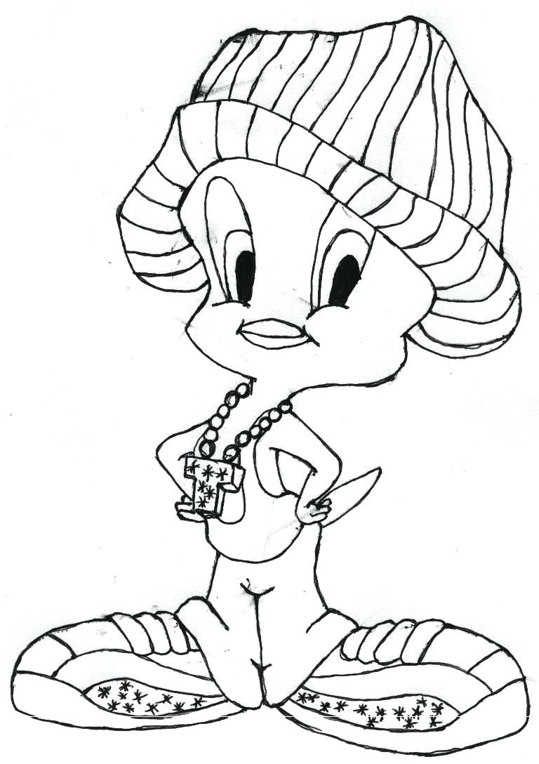 768x1088 Lovely Bird Coloring Pages Tweety Bird Coloring Pages Gangster