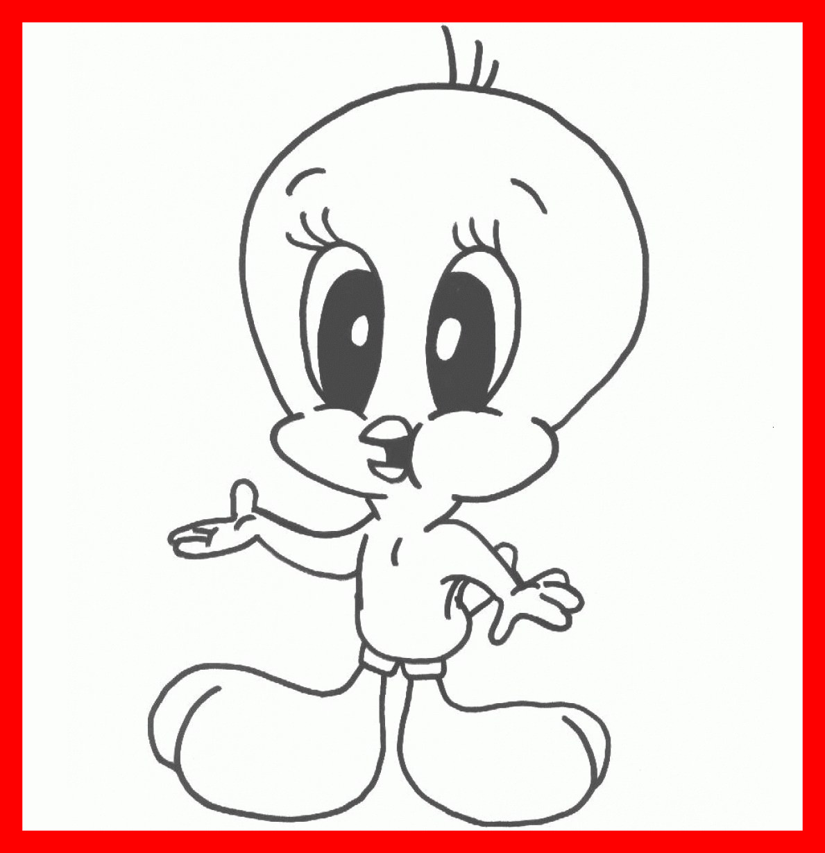 1189x1229 Marvelous Tweety Bird Drawing At Getdrawings For Personal Use Pic