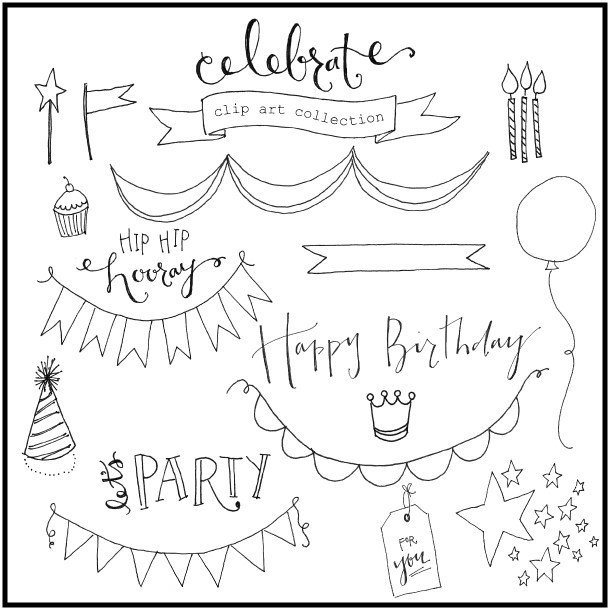 610x610 Free Hand Drawn Clip Art (And How To Use It) Jones Design Company