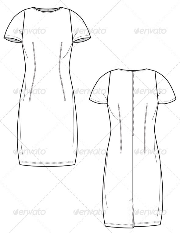 590x764 Fashion Flats For Raglan Sleeve Sheath Dress By Studio524