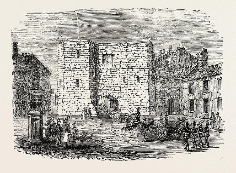 900x662 Alnwick Castle Gateway Drawing By English School