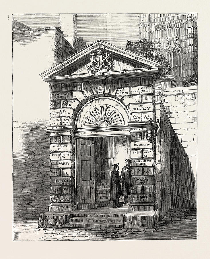 732x900 Entrance Gateway Of Westminster School, London Drawing By English