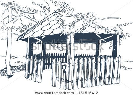 450x323 Old Wooden Gazebo In The Woods With Little River Flowing Nearby