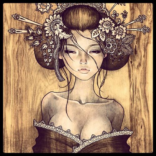 500x500 Geisha Tumblr Desenho