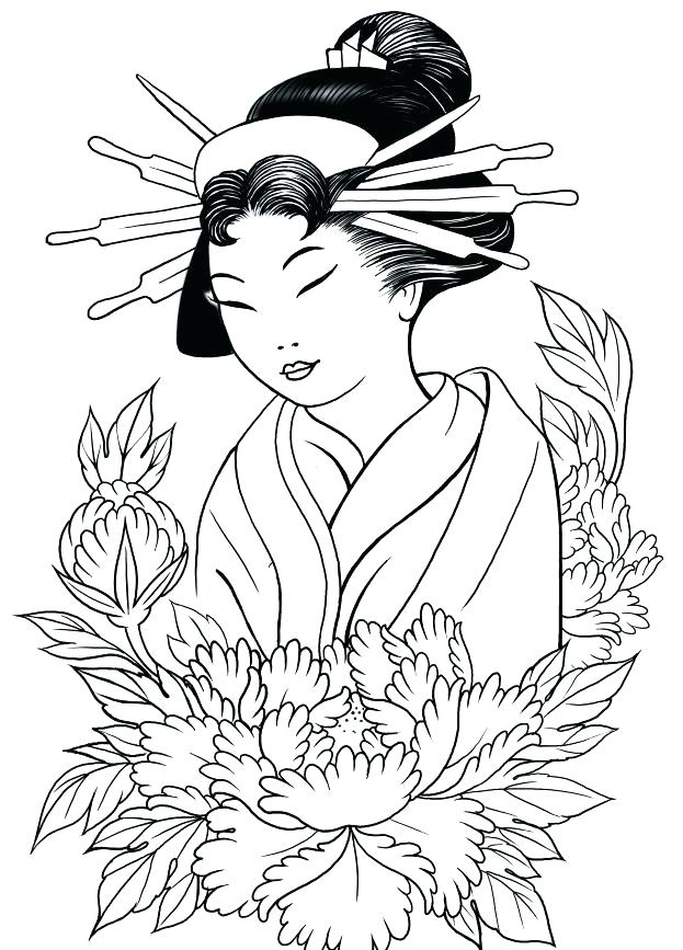 623x867 Geisha Coloring Pages Coloring Pages With Examples Fresh Printable