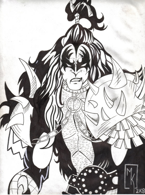 600x806 Gene Simmons Fanart By Michaelwkellarinks