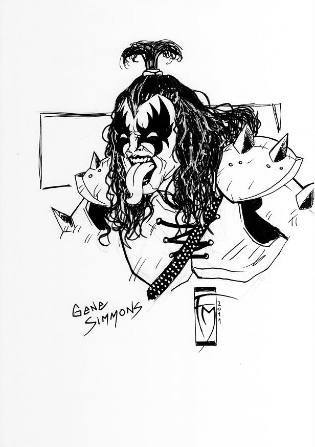 616x873 Gene Simmons Sketch By Marcofontanili