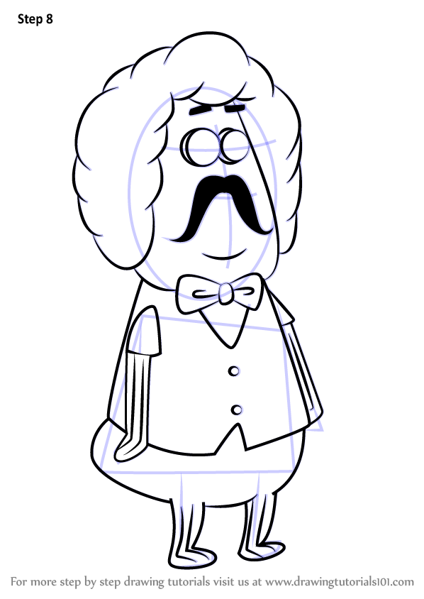 598x844 Learn How To Draw Gene Scallop From Spongebob Squarepants