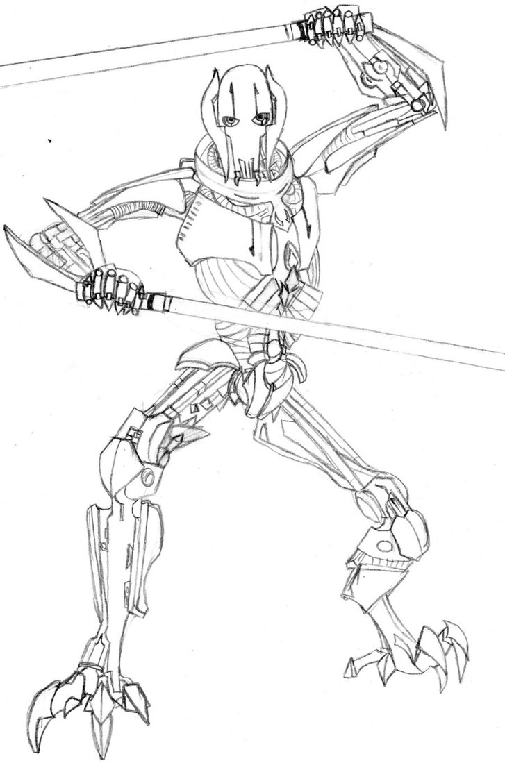 727x1099 General Grievous By Loopy Lass