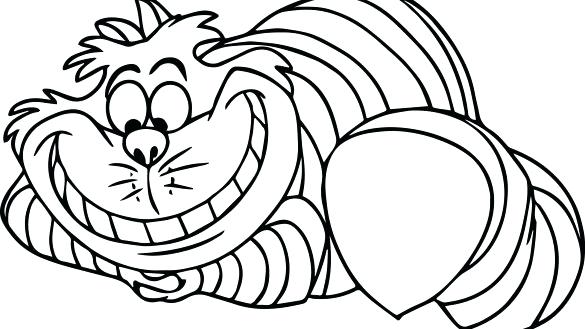 585x329 Alice In Wonderland Coloring Pages Disney Book Adult Drawing