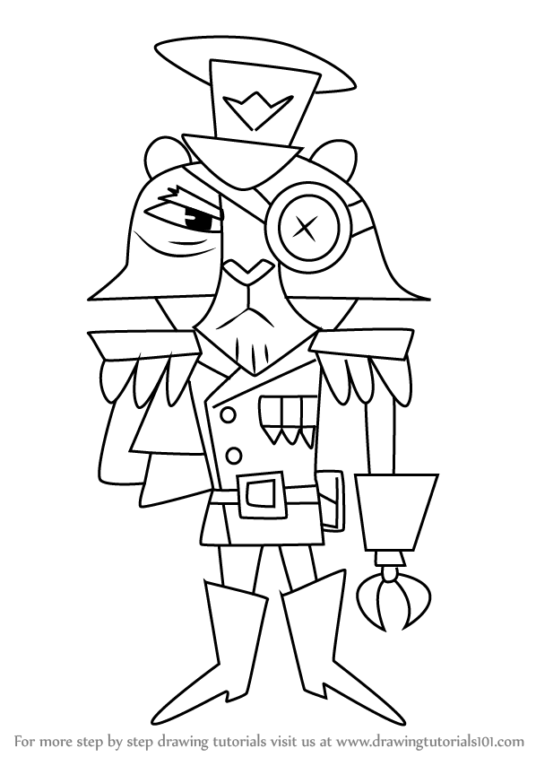 598x844 Learn How To Draw Tiger General From Happy Tree Friends (Happy