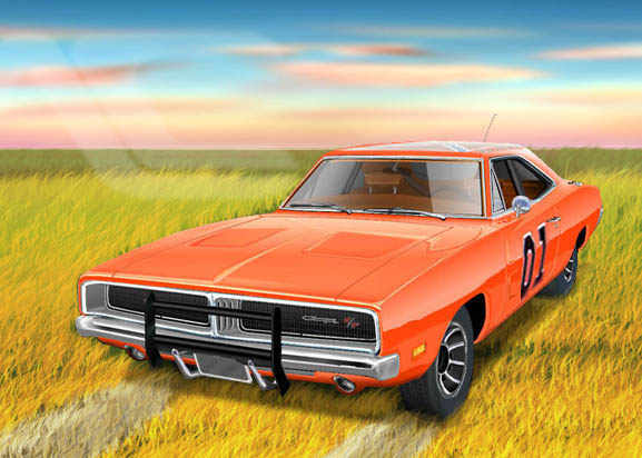 577x412 The Dukes Of Hazard General Lee 69 Dodge Charger By Created 2draw