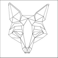 236x236 Geometric Vector Animal Cat Head Background