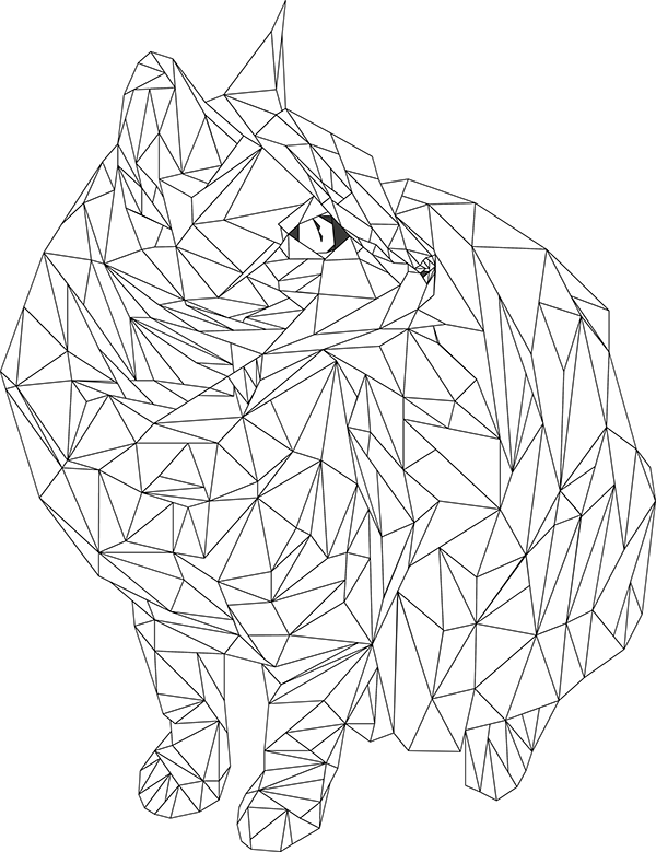600x779 Geometric Animals On Behance Geometric Animal