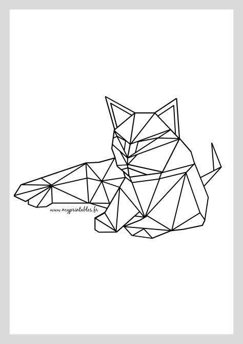 474x670 Funny Cats Geometric Cat