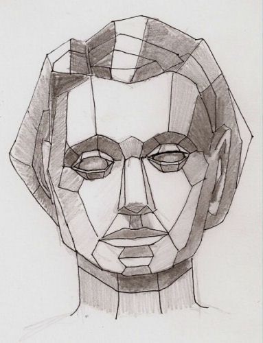383x500 Step 2 Woman's Facial Planes Drawing Faces, Planes
