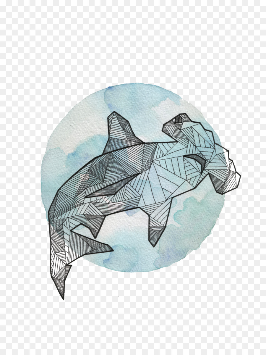 900x1200 Hammerhead Shark Animal Drawing Geometry