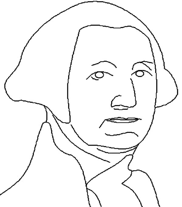 600x681 Collection Of George Washington Drawing Easy High Quality
