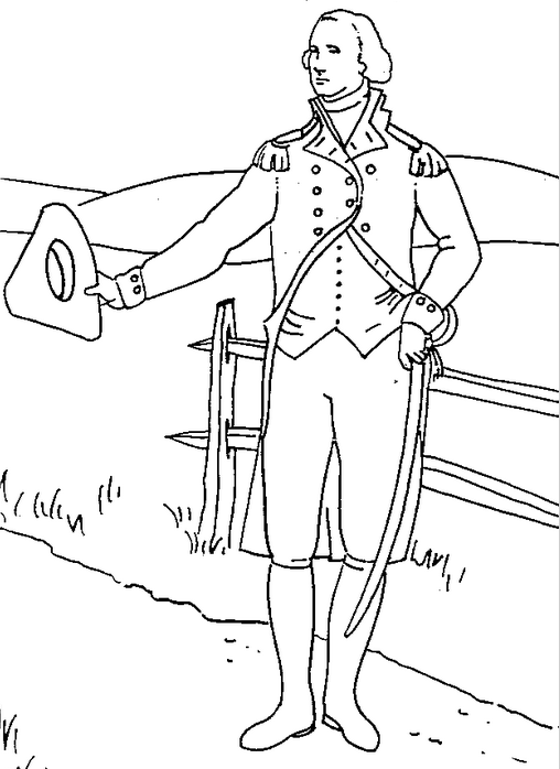 508x698 Us President George Washington Coloring Page Amp Coloring Book