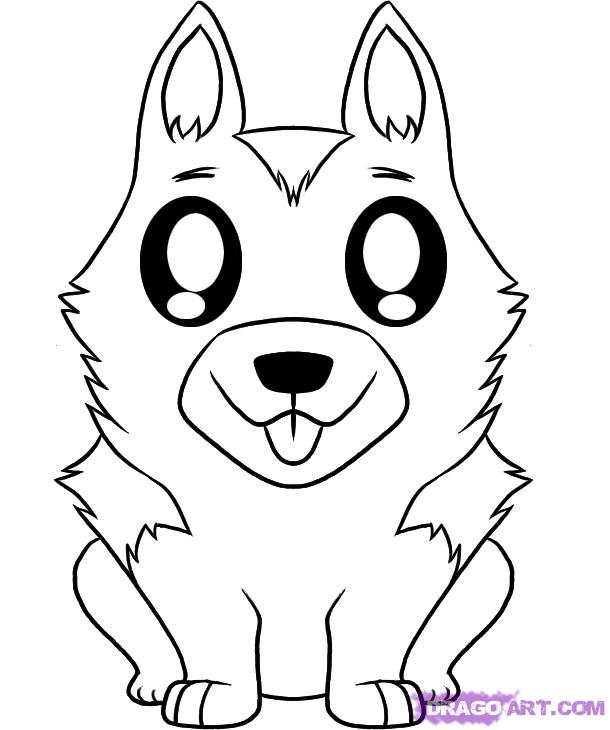 610x730 Collection Of German Shepherd Easy Face Drawing High Quality