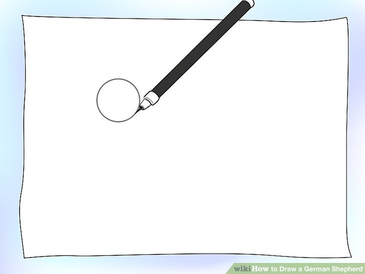 728x546 How To Draw A German Shepherd 8 Steps (With Pictures)
