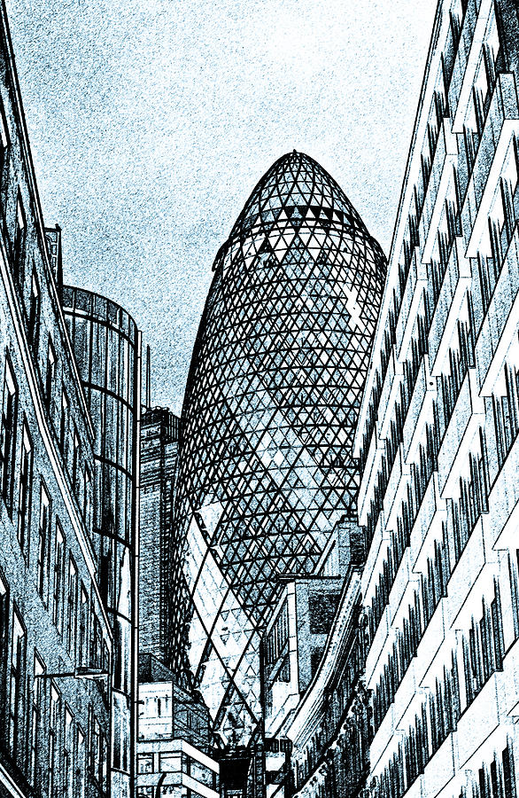 586x900 The Gherkin Art Fine Art America