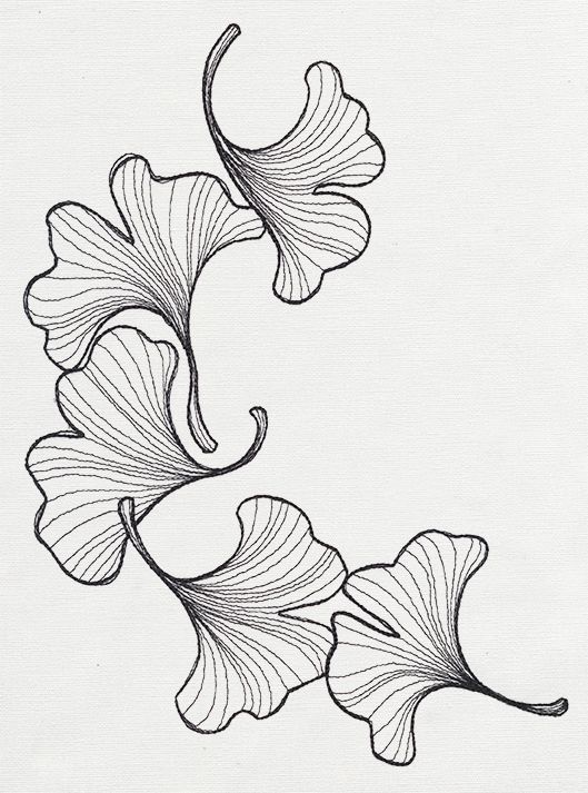 529x713 Engraved Ginkgo Urban Threads Unique And Awesome Embroidery