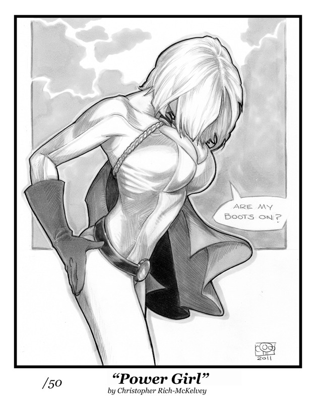 629x800 Power Girl Bald Guy