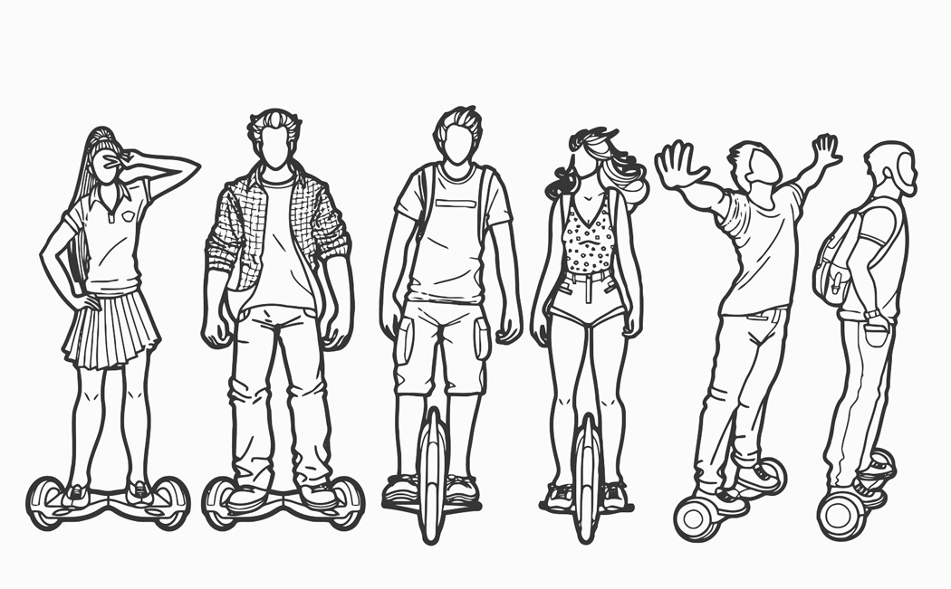 1050x651 Thought Bubbles With Guy And Girl Printable Image Illustration