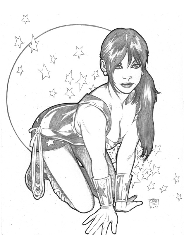 629x800 Wonder Girl Bald Guy