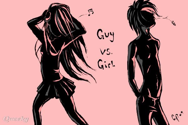 600x400 Guy Vs. Girl A Music Speedpaint Drawing By Camelpoo