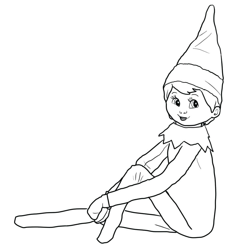 1024x1024 Imagination Elf On A Shelf Coloring Pages Free The Elf On A Shelf