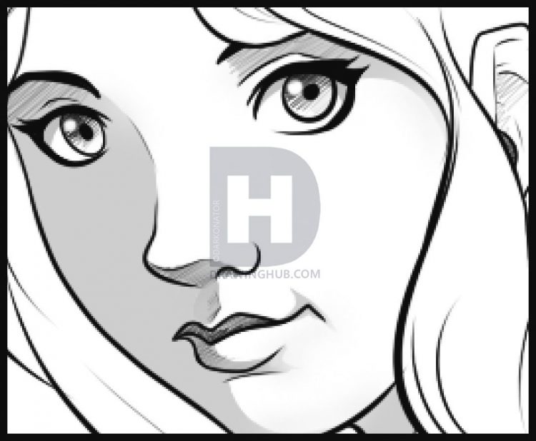 750x618 Drawing Easy Girl Face Drawings As Well As Easy Funny Face