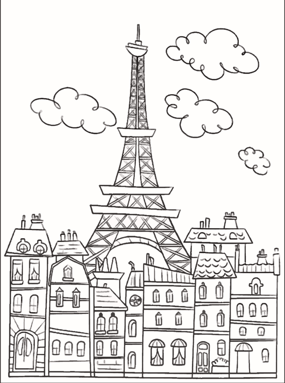 935x1255 American Girl Doll Free Coloring Pages Luxury Paris Buildings