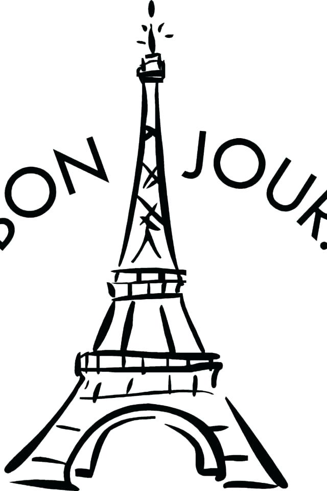 640x960 Coloring Pages ~ Eiffel Tower Paris Printable Coloring Pages