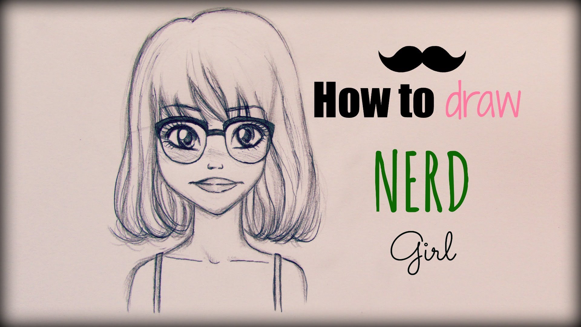 1920x1080 How To Draw A Nerd Girl