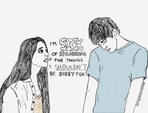 500x383 Drawing Art Couple Girlfriend Boyfriend Words Pencil Cartoon