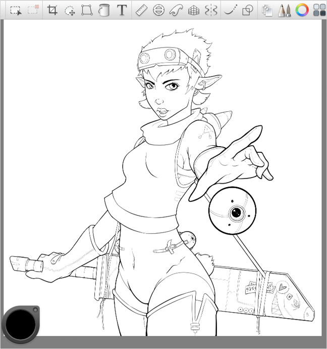 648x690 Creating Crisp, Smooth Line Art Ian O'Neill Sketchbook