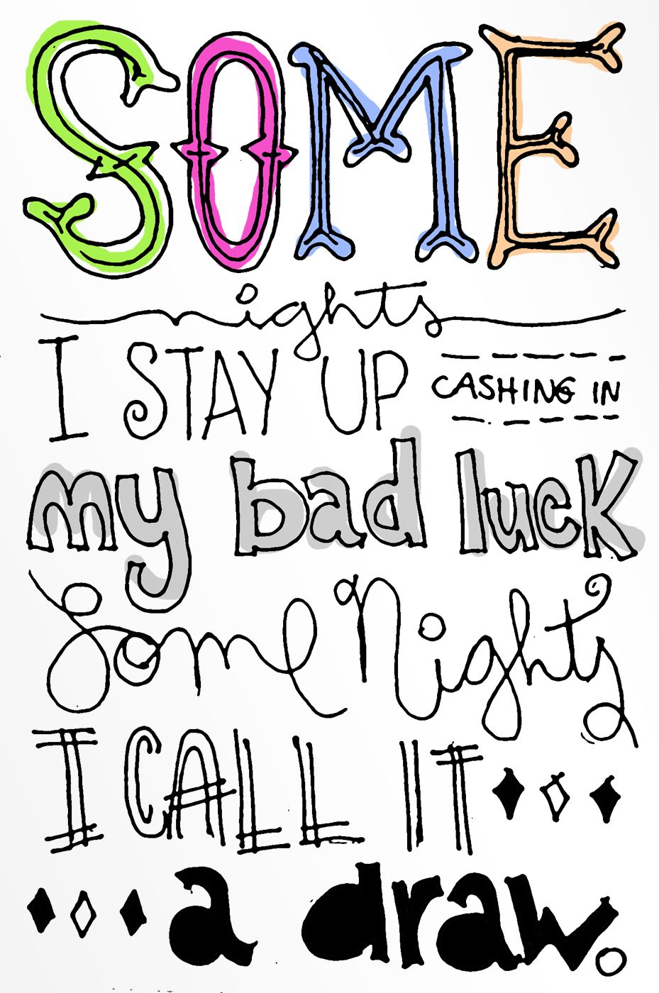929x1400 Popular Song Lyric Drawings Some Nights Fun Fun Song Lyrics