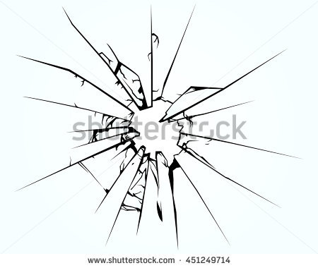 450x380 Collection Of Shattered Window Drawing High Quality, Free