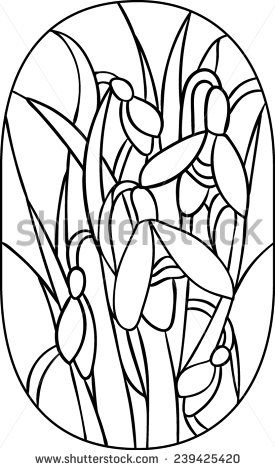 275x470 Line Drawings Of Snowdrops